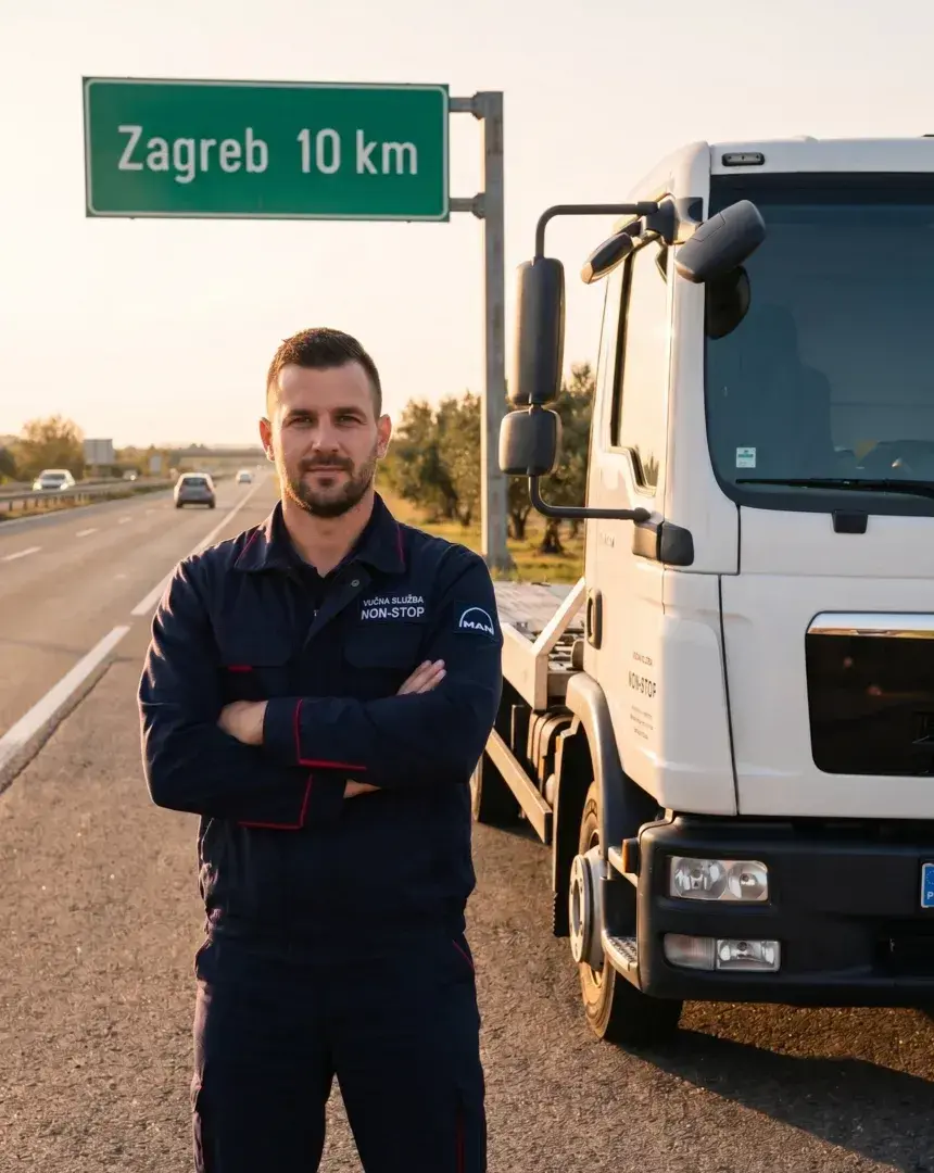 Šlep kamion – NON-STOP vučna služba Zagreb