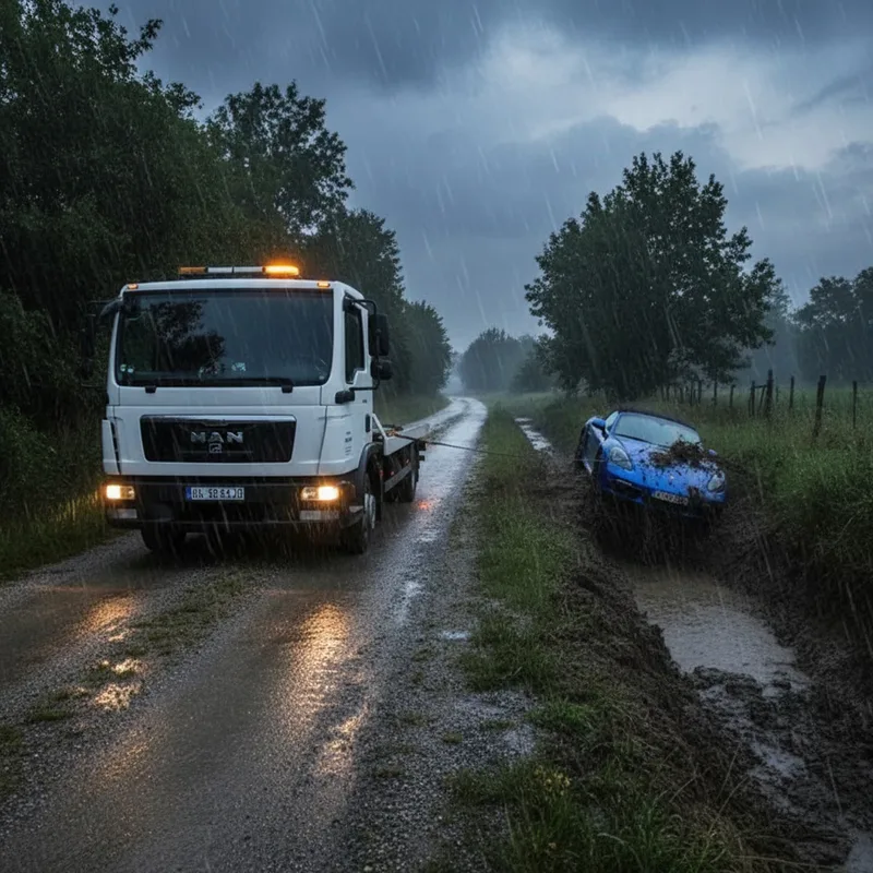 Izvlačenje vozila iz jarka ili blata – Zagreb