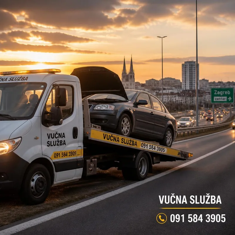 Vučna služba automobila i kombija – Zagreb